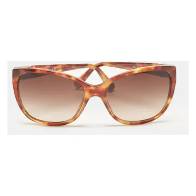 Dolce & Gabbana Havana/Brown Gradient DG Cat-Eye Sunglasses