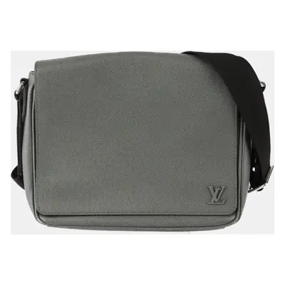 Louis Vuitton Grey Taiga Leather District PM Shoulder Bag