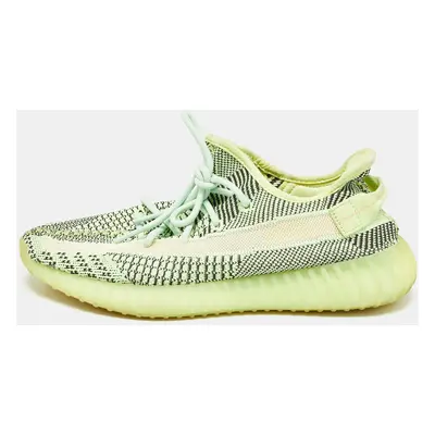 Yeezy x Adidas Neon Yellow Knit Fabric Boost V2 Semi Frozen Yellow Sneakers Size 2/3