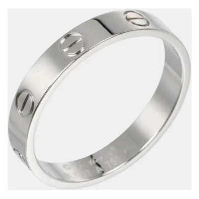 Cartier 18K White Gold Mini Love Wedding Ring EU