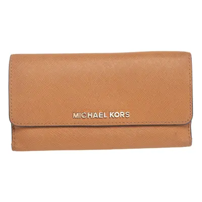 Michael Kors Tan Leather Continental Wallet