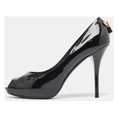 Louis Vuitton Black Patent Lock It Pumps Size 39.5