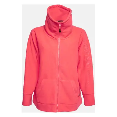 Calvin Klein Neon Pink Synthetic Fleece Performance Jacket