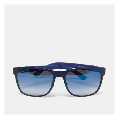 Gucci Blue/Grey Gradient GG2247/S Web Detail Rectangle Sunglasses