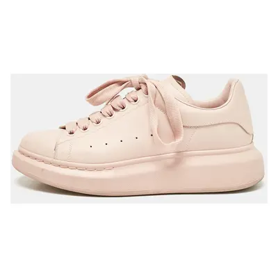 Alexander McQueen Pink Leather Oversized Low Top Sneakers Size