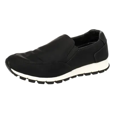 Prada Sport Black Canvas Slip On Sneakers Size