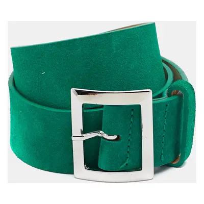 Dsquared2 Green Suede Buckle Belt