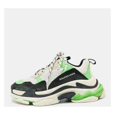 Balenciaga Multicolor Leather And Mesh Triple Clear Sneakers Size