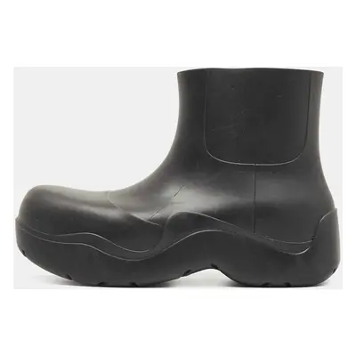 Bottega Veneta Black Rubber Puddle Ankle Boot Size