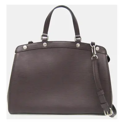 Louis Vuitton Brown Leather Brea Satchel Bag