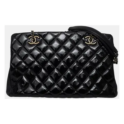 Chanel Patent Quilted Shoulder Bag