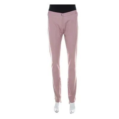 Ermanno Scervino Lavender Cotton Stretch Tapered Trousers