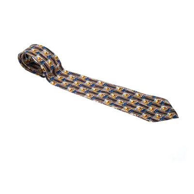 Dunhill Multicolor Hat Print Silk Traditional Tie