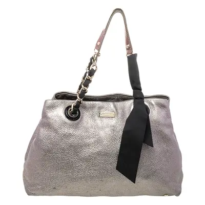 Kate Spade Silver Leather Shoulder Bag