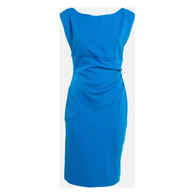 Diane Von Furstenberg Blue Jersey Sleeveless Jori Dress