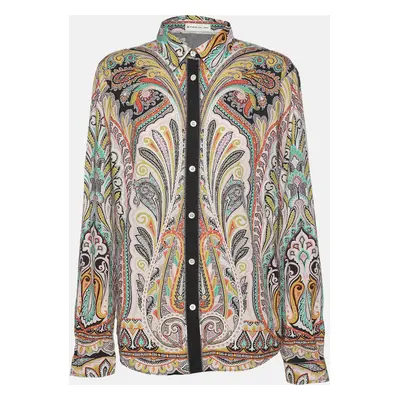 Etro Multicolor Print Cotton Blend Full Sleeve Shirt