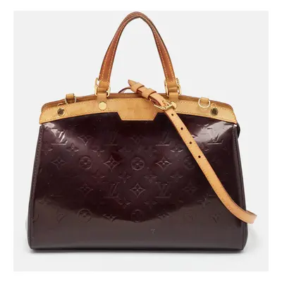 Louis Vuitton Amarante Monogram Vernis Brea MM Bag