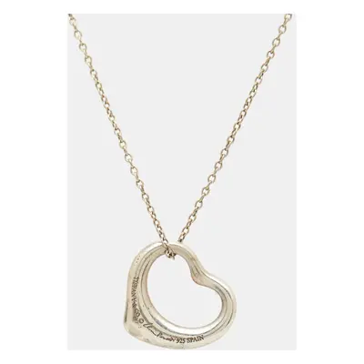 Tiffany & Co. Elsa Peretti Open Heart Sterling Silver Necklace