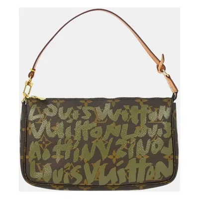 Louis Vuitton Khaki Graffiti Pochette Accessoires Handbag