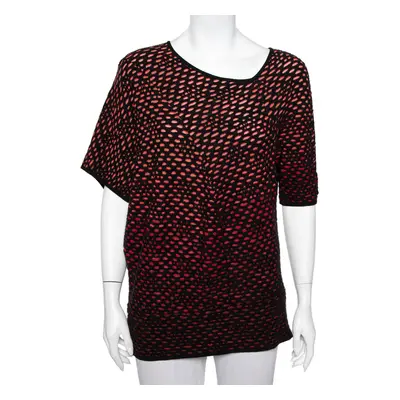 M Missoni Red & Back Jacquard Knit Top