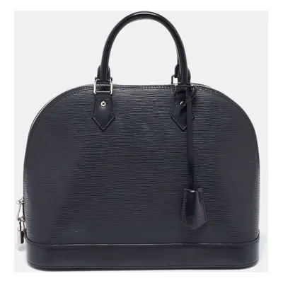 Louis Vuitton Black Epi Leather Alma MM Bag