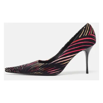 Missoni Multicolor Velvet Suede Pointed Toe Pumps Size