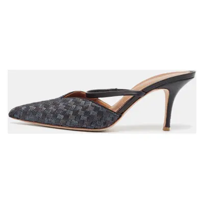 Malone Souliers Metallic Fabric Leather Marla Mules