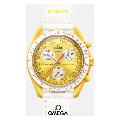 Omega X Swatch Yellow Velcro Moon Swatch Mission To The Sun Watch mm