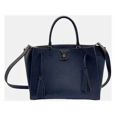 Louis Vuitton Marine rouge Leather lockmeto Satchel Bag