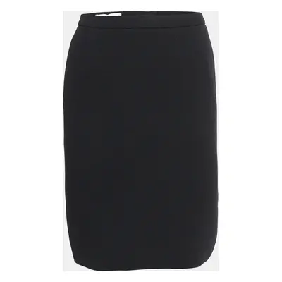 Dolce & Gabbana Vintage Black Wool-Blend Pencil Skirt