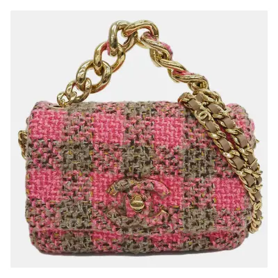 Chanel Quilted Tweed Elegant Chain Flap Bag