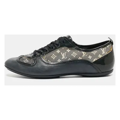 Louis Vuitton Tricolor Leather and Monogram Canvas Low Top Sneakers Size