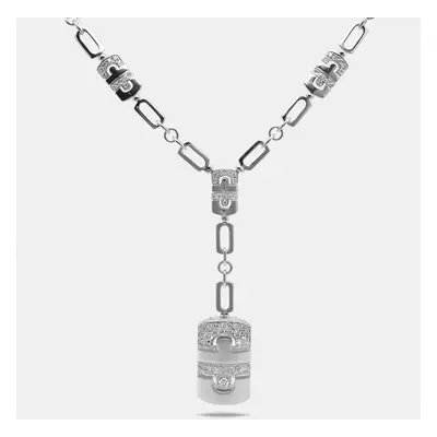 Bvlgari Parentesi Diamond 18k White Gold Necklace