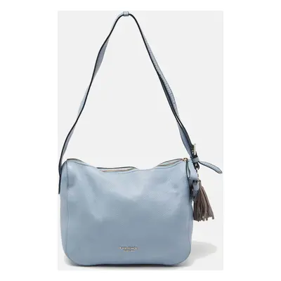 Kate Spade Blue Leather Zip Shoulder Bag