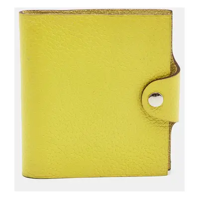 Hermes Kiwi Togo Leather Ulysse Mini Notebook