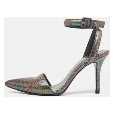 Alexander Wang Metallic Embossed Snakeskin Lovisa Pumps Size 38.5