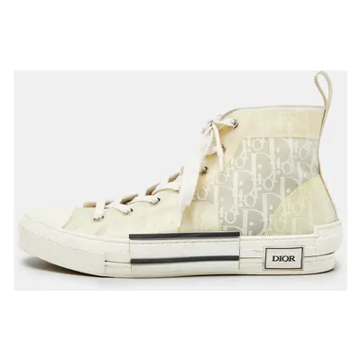 Dior Off White Oblique Mesh and Rubber B23 Sneakers Size