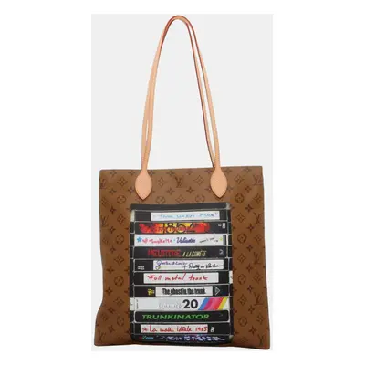 Louis Vuitton Monogram Reverse Video Print Carry It Tote Bag