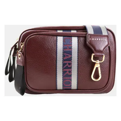 Charriol Bordeaux Leather Deauville Crossbody