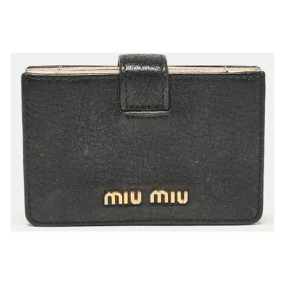 Miu Miu Multicolor Leather Accordion Card Holder