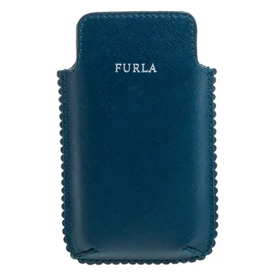 Furla Teal Leather Phone Case