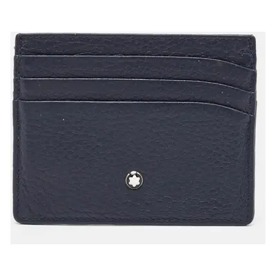 Montblanc Blue Grain Leather Meisterstuck 6CC Card Holder