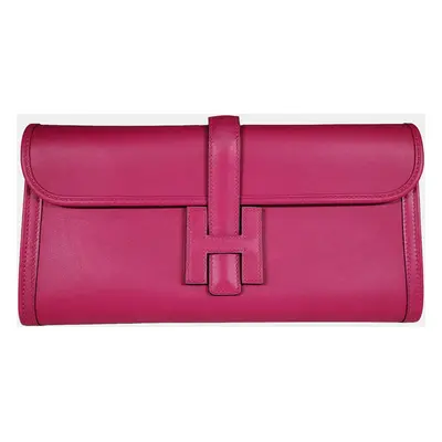 Hermes Rose Pourpre Swift Jige Elan bag