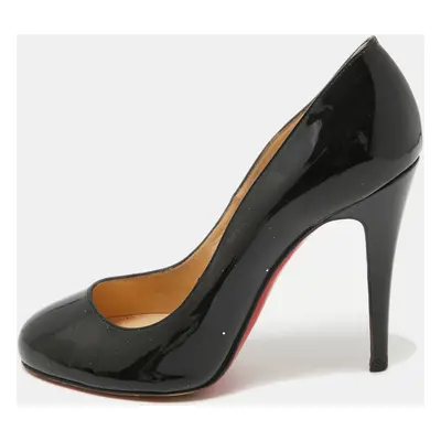 Christian Louboutin Black Patent Leather Ron Ron Pumps Size 38.5