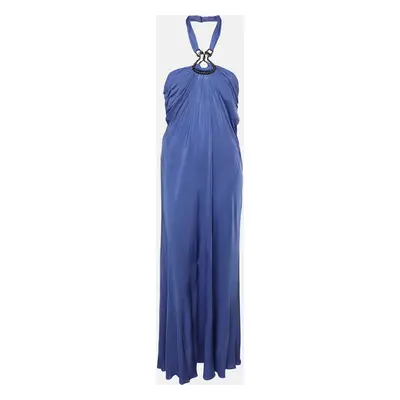 Emilio Pucci Light Ultramarine Silk Maxi Dress