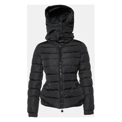 Moncler Black Nylon Detachable Hood Sanglier Giubbotto Down Jacket