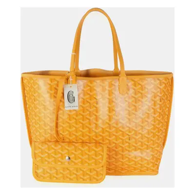 Goyard Yellow Goyardine Canvas Reversible Artois PM Bag