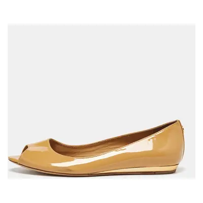 Tory Burch Yellow Patent Leather Ballet Flats Size