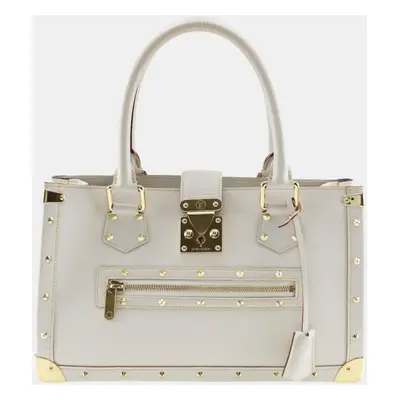 Louis Vuitton White Leather Suhali Vision le Fabuleux Tote Bag