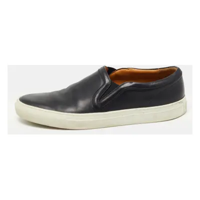 Givenchy Black Leather Slip On Sneakers Size